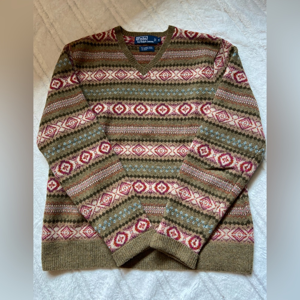Polo by Ralph Lauren Fair Isle Sweater - size medium